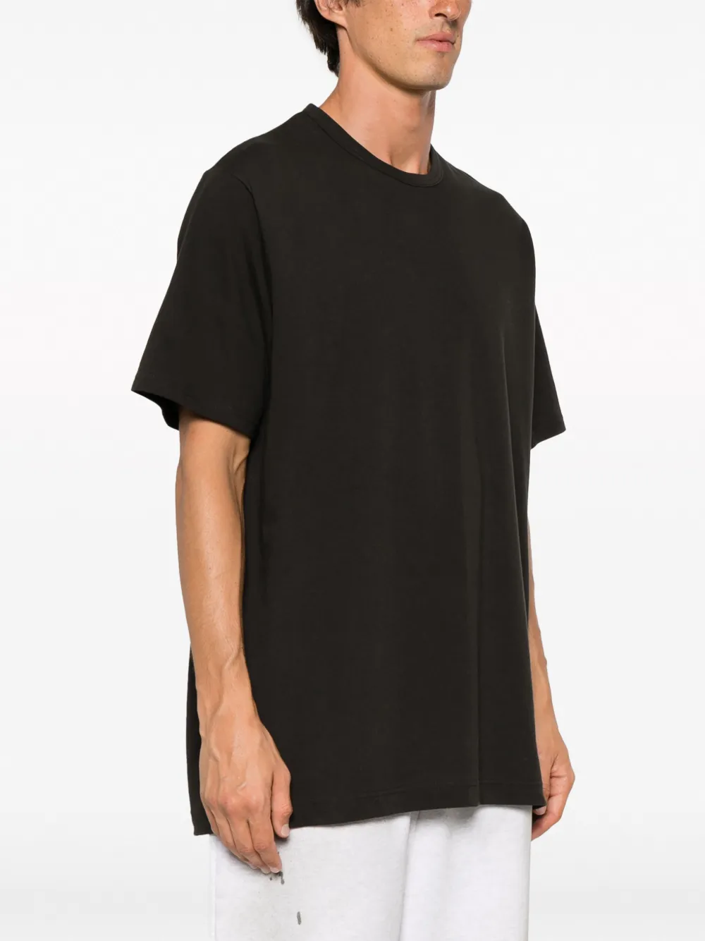 Yohji Yamamoto T-shirt met ronde hals Bruin