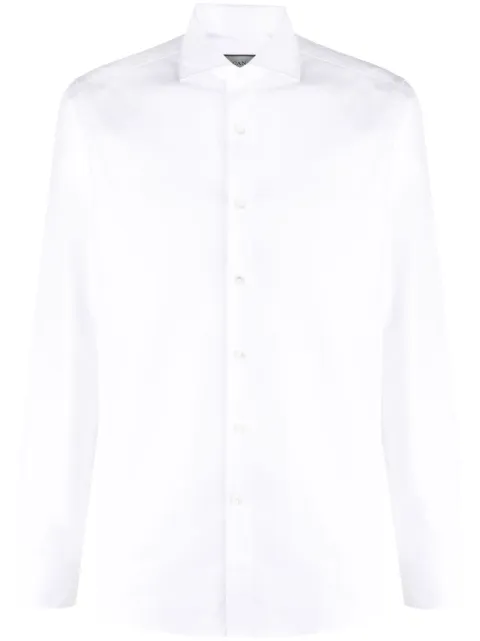 Canali long-sleeve cotton shirt