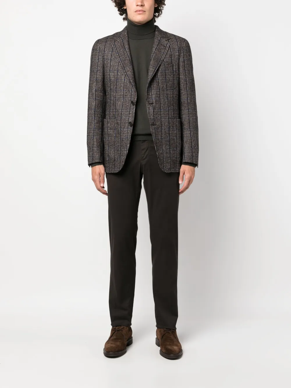 Canali plaid-check single-breasted blazer | Blazers | Image 2