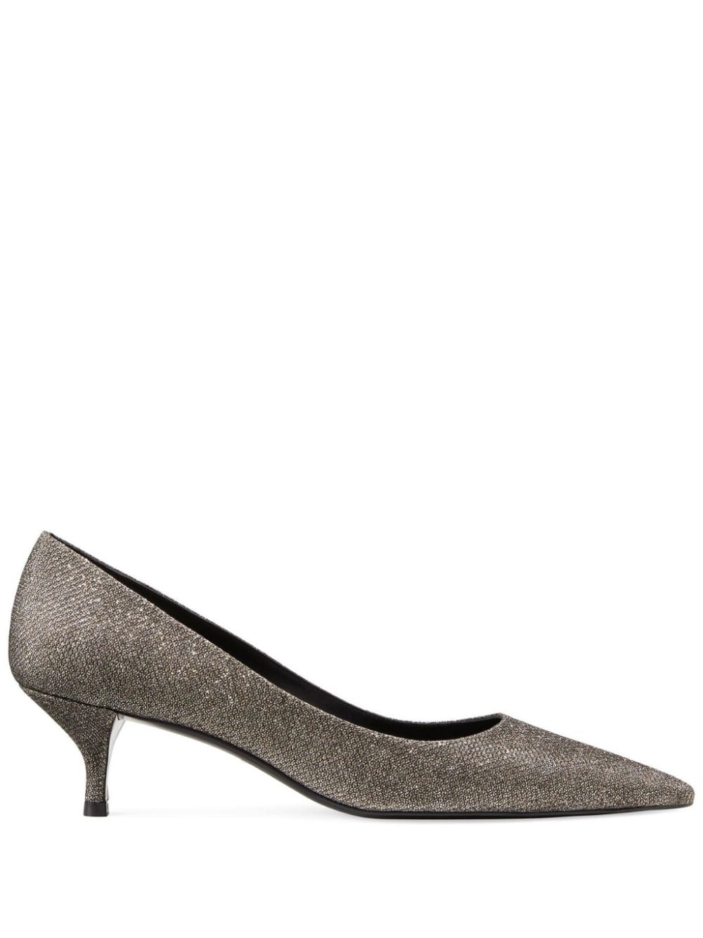 STUART WEITZMAN STUART GLITTERY KITTEN PUMPS