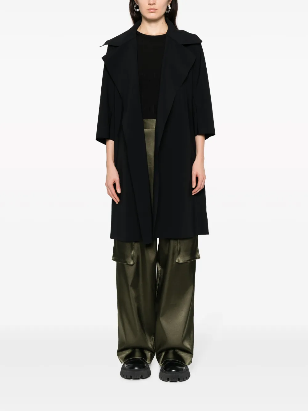 Saveria Belted Duster Coat