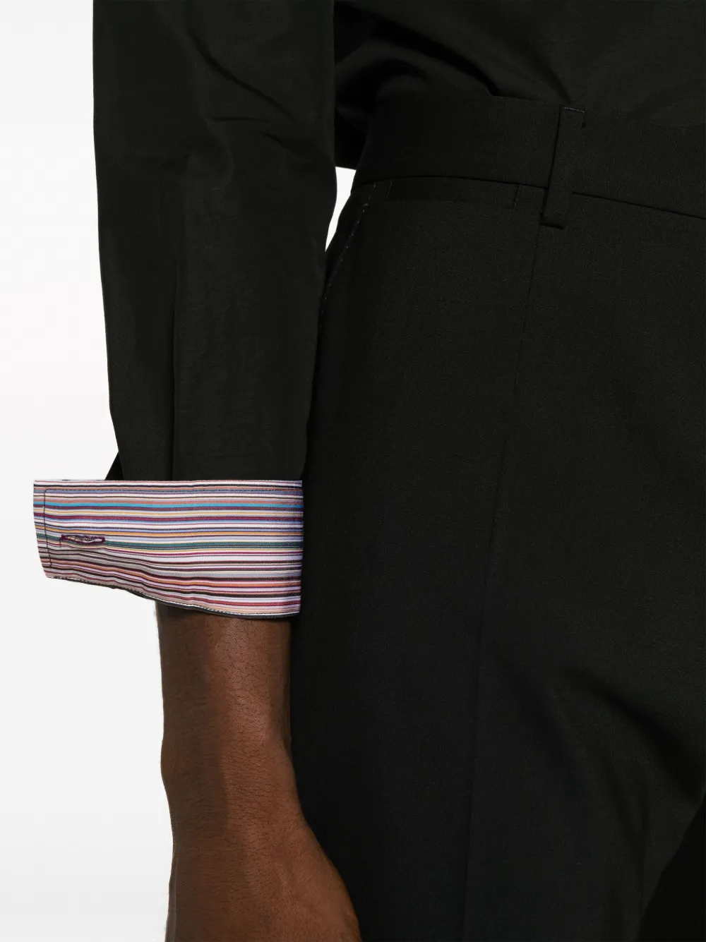Paul Smith Overhemd met klassieke kraag Zwart
