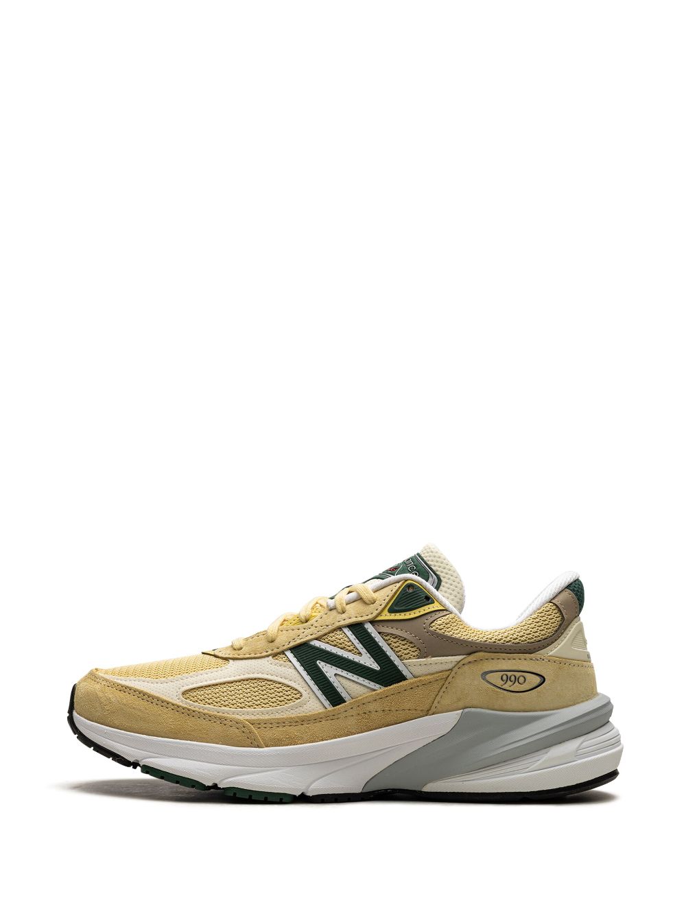 New Balance 990 "Pale Yellow Forest Green" sneakers