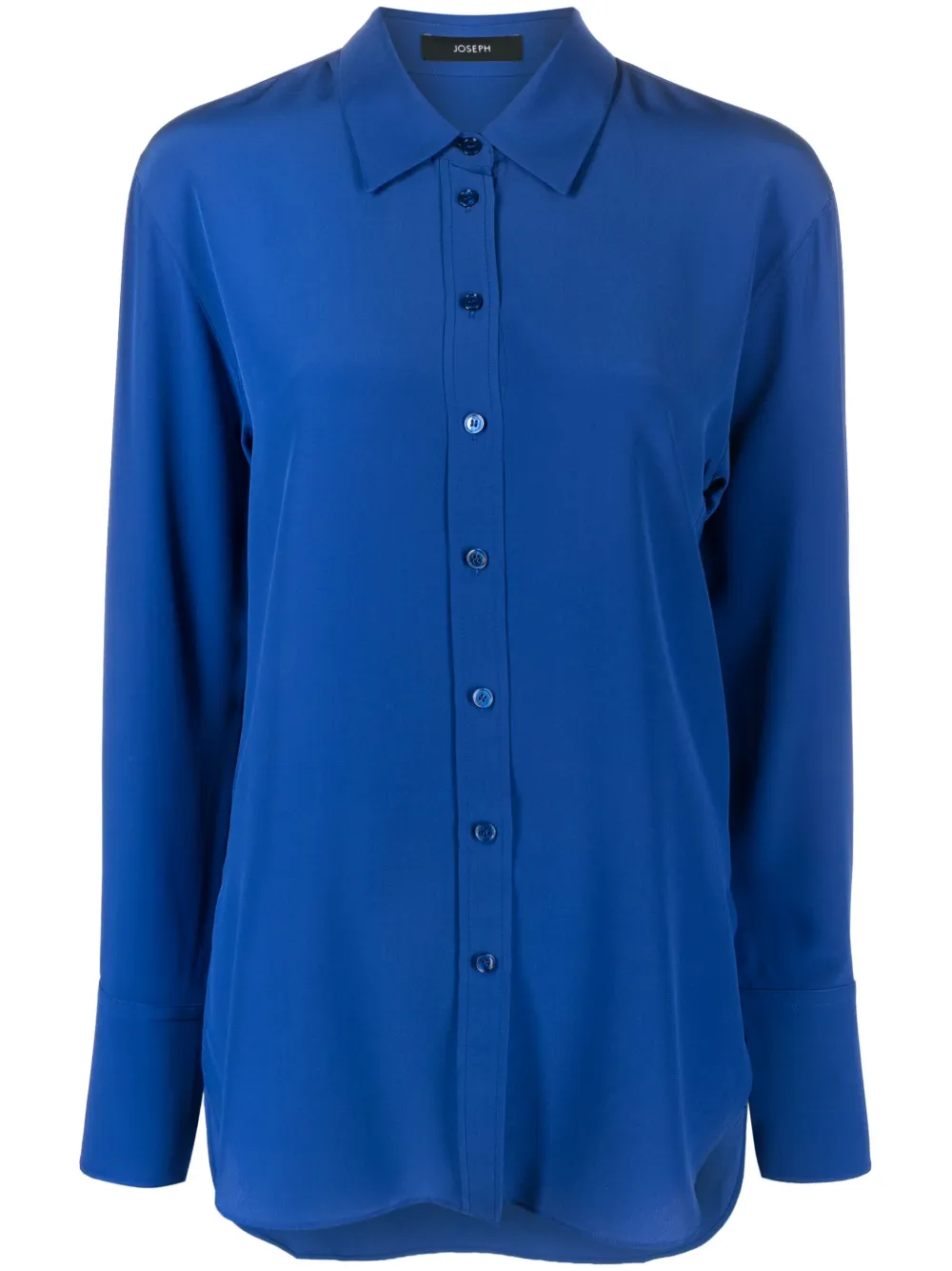 JOSEPH pointedcollar buttonup Silk Shirt Farfetch