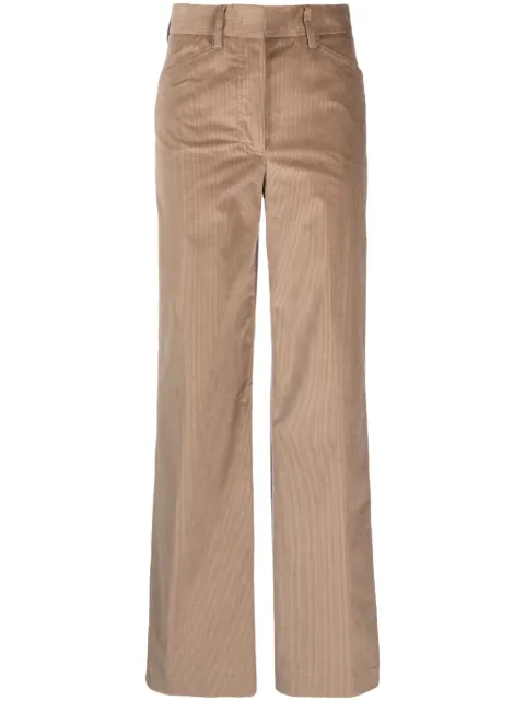 Paul Smith pantalones de pana rectos con tiro alto