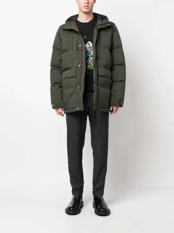 PS Paul Smith Hooded Padded Down Coat - Farfetch