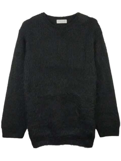 Yohji Yamamoto crew-neck brushed jumper