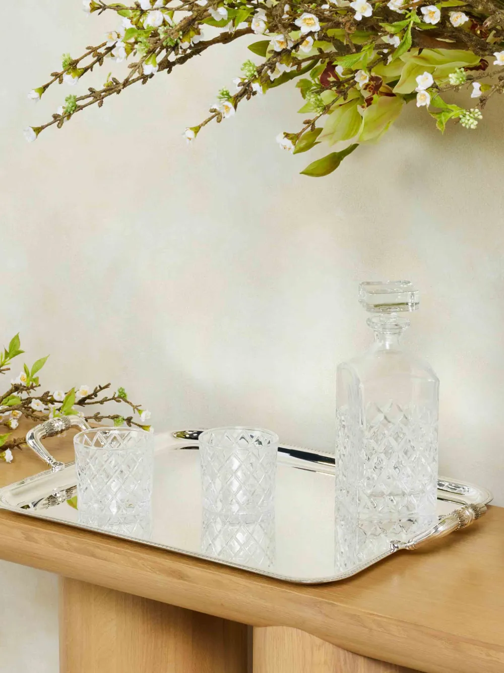 Christofle Malmaison Silver-plated Rectangular Tray In Silver