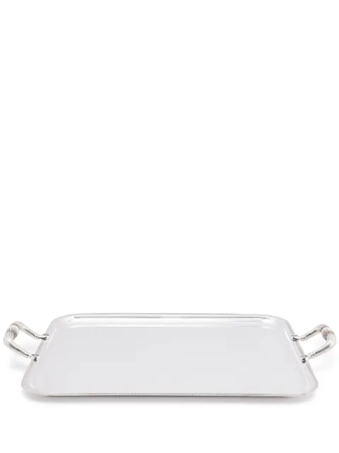 Christofle Malmaison silver-plated rectangular tray