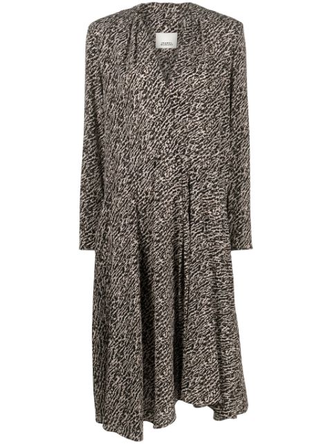 ISABEL MARANT V-neck shift midi dress Women