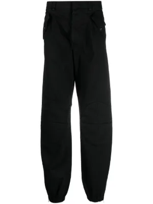 Black Comme Des Garçons ジップアップ テーパードパンツ | ブラック