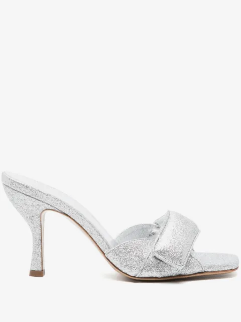 GIABORGHINI glitter-detailing leather sandals