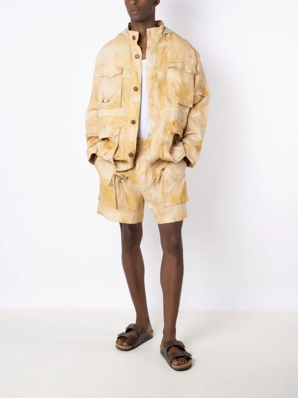 Handred Bermuda shorts - Geel