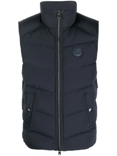 Woolrich chaleco capitonado con parche del logo