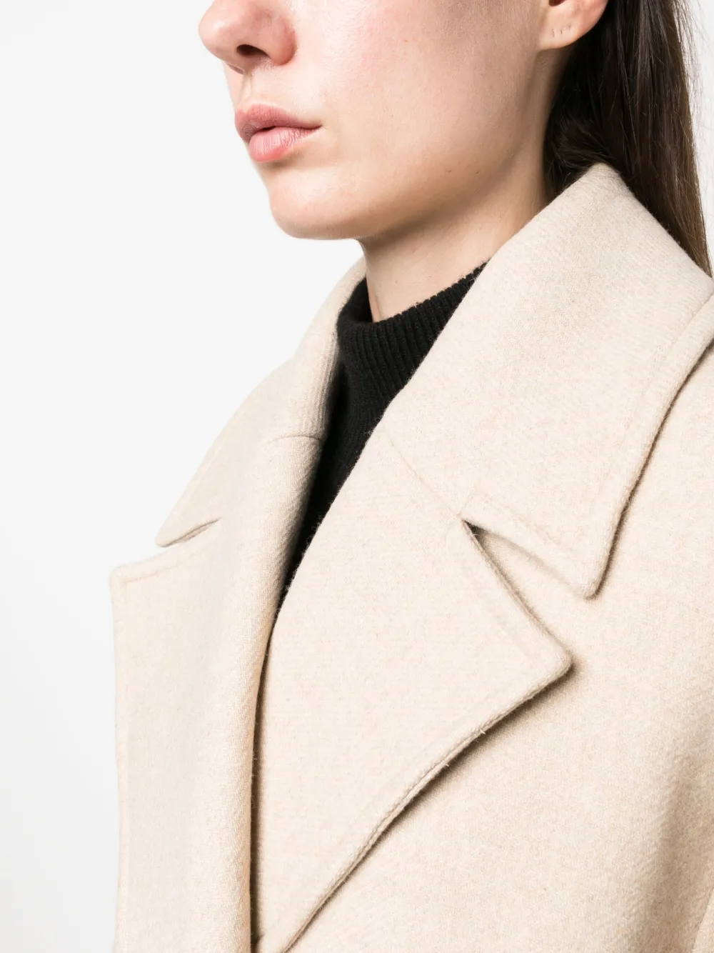 Shop Ivy & Oak Carly Double-breasted Jacket In Neutrals