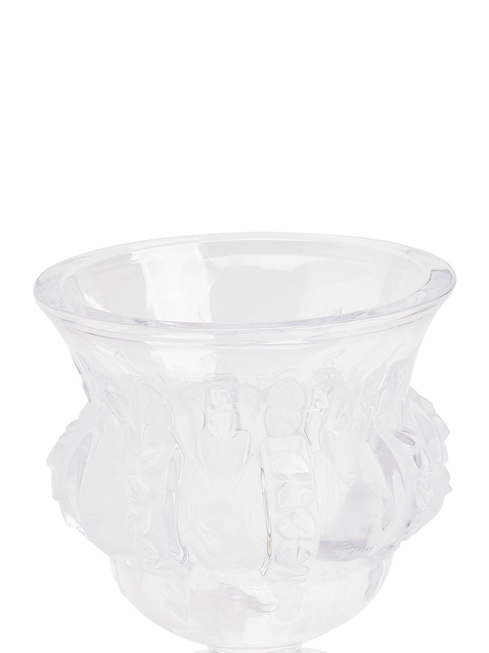Shop Lalique Dampierre Crystal Vase In Nude