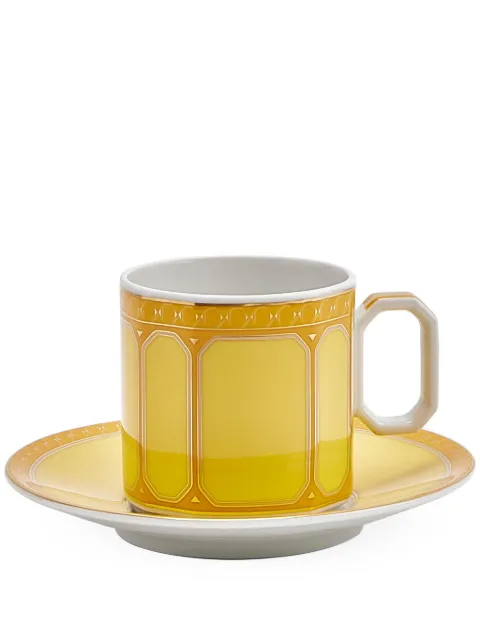 Swarovski Signum Jonquil espresso cup and saucer