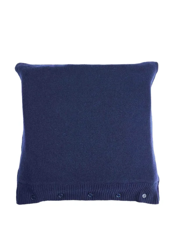 Ralph Lauren Home Polo Bear intarsia knit Cushion Blue FARFETCH UK