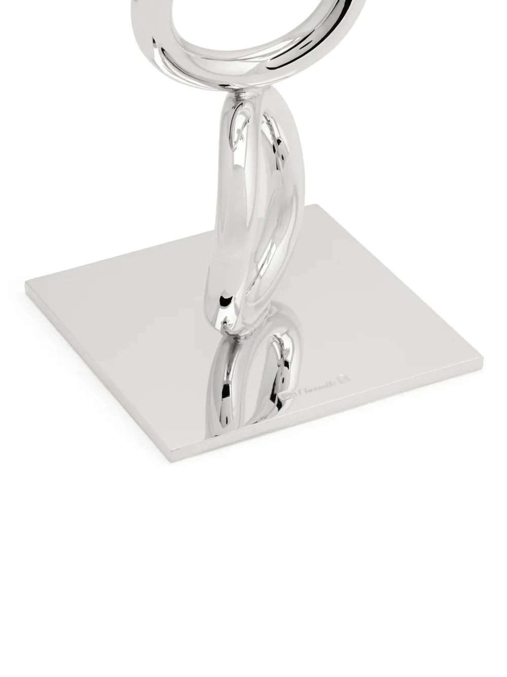 Christofle Vertigo Three-ring Candle Holder In Silver