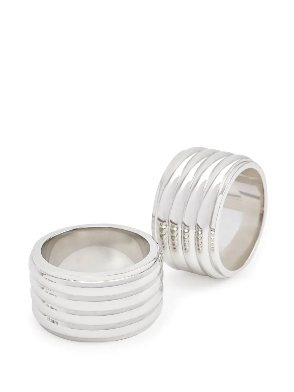 Polo Ralph Lauren Thorpe Napkin Ring Set In Silver