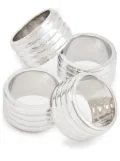 Ralph Lauren Home Thorpe napkin ring set - Silver
