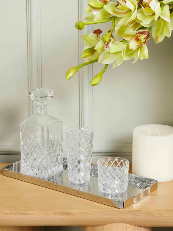 Ralph Lauren Home Bandeja Retangular Thorpe Polida | Prateado