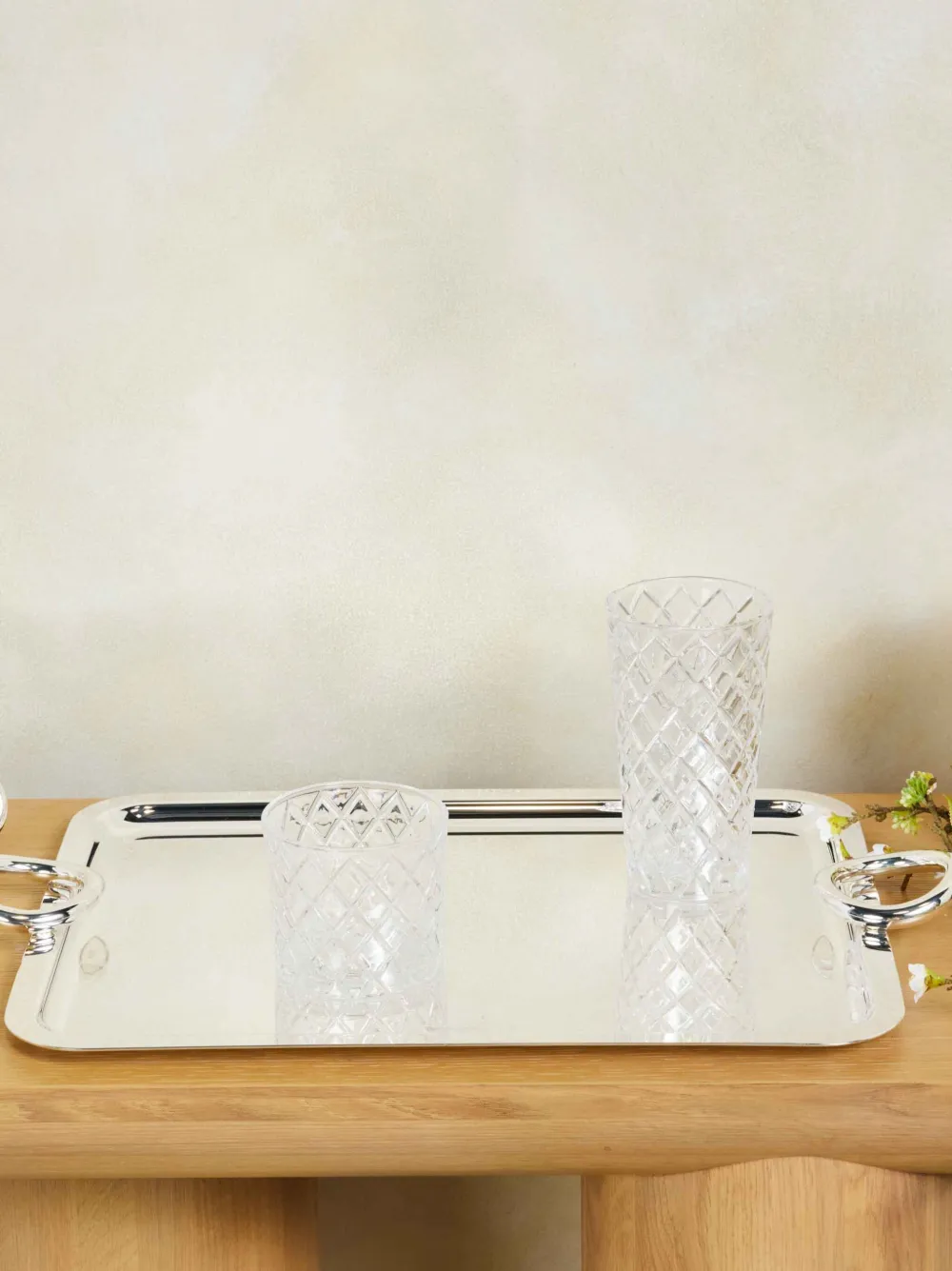 Christofle Vertigo Silver-plated Tray In Silver