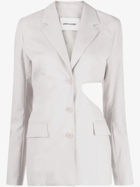 Low Classic single-breasted cut-out wool blazer