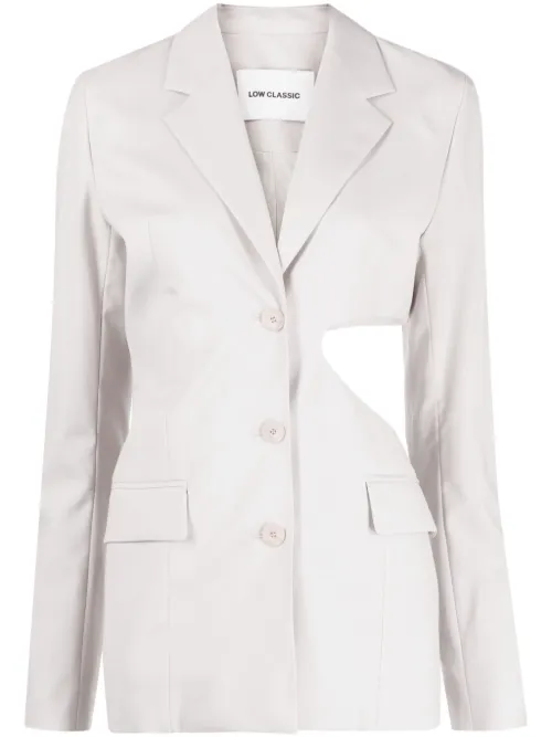 Blazer boutonné à découpes - Low Classic - Modalova