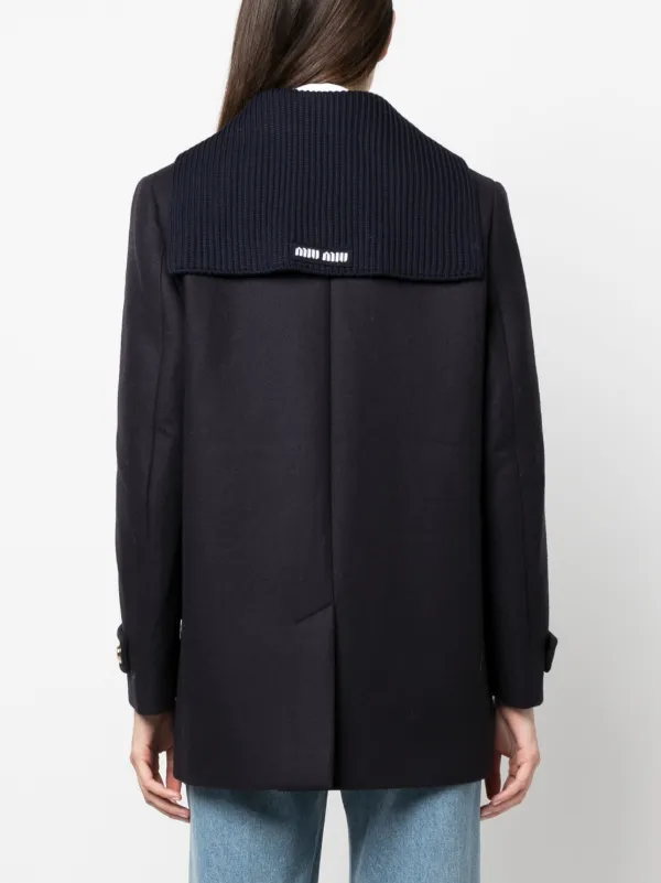 関税・送料込 MIU MIU Double-breasted virgin wool コート MIU MIU | CAMEL HAIR DOUBLE-BREASTED COAT コート (MiuMiu