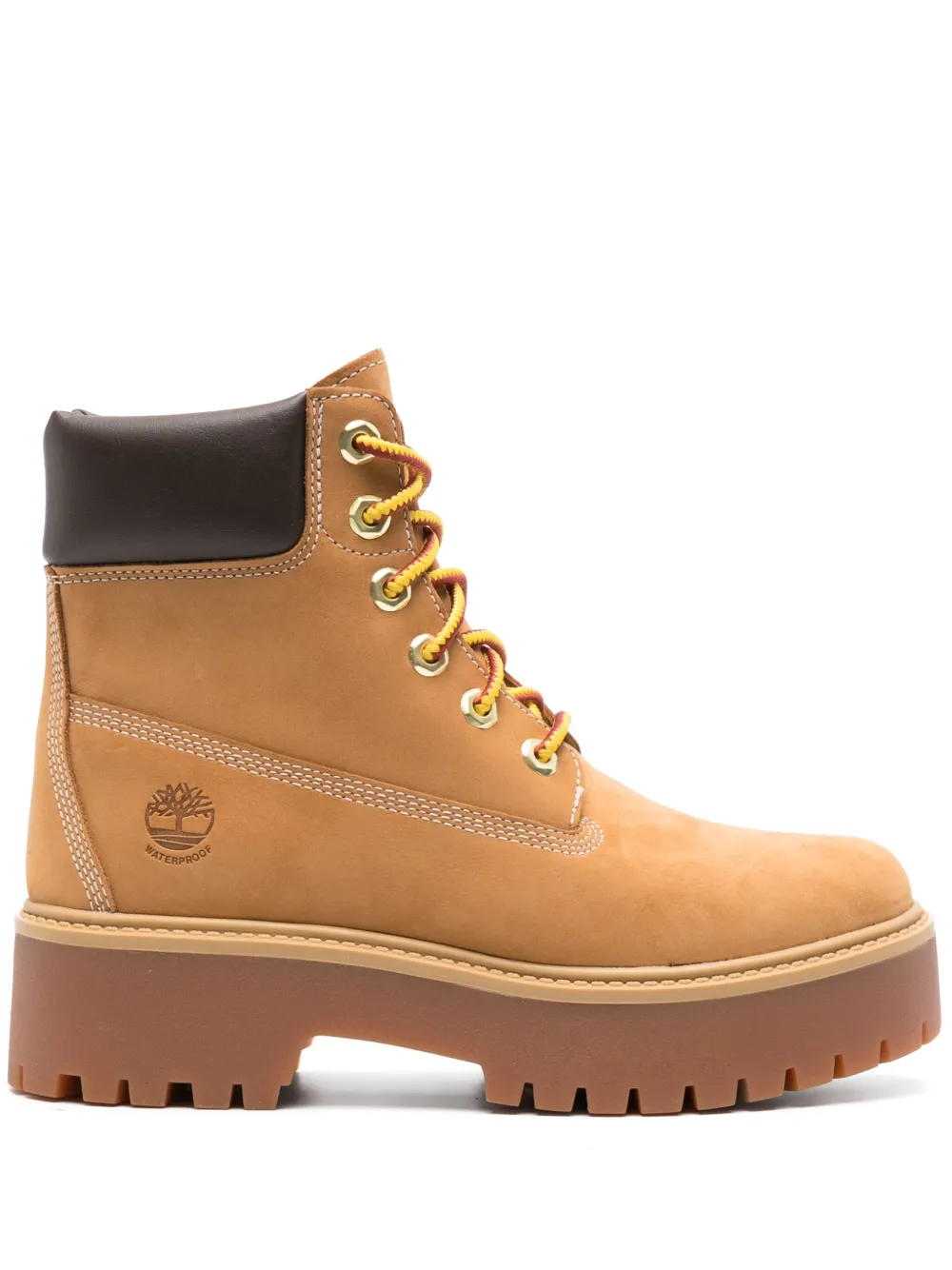 Timberland Stone Street Premium Leather Boots In Brown
