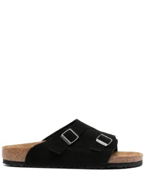 Birkenstock Arizona Vegan Buckle Sandals | Black | FARFETCH