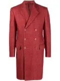 Helmut Lang Pre-Owned 1990 notched-lapel double-breasted coat - Red