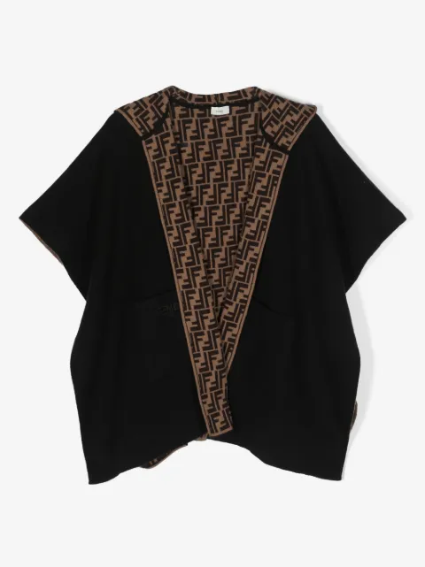 Fendi Kids كيب بهودي وأطراف بشعار FF