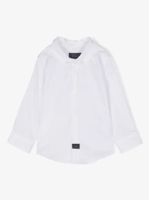 Fay Kids Hemd mit Logo-Patch