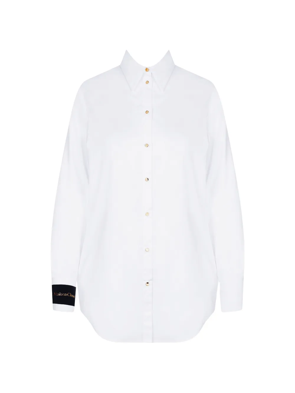 Maison Close Blouse met logopatch Wit