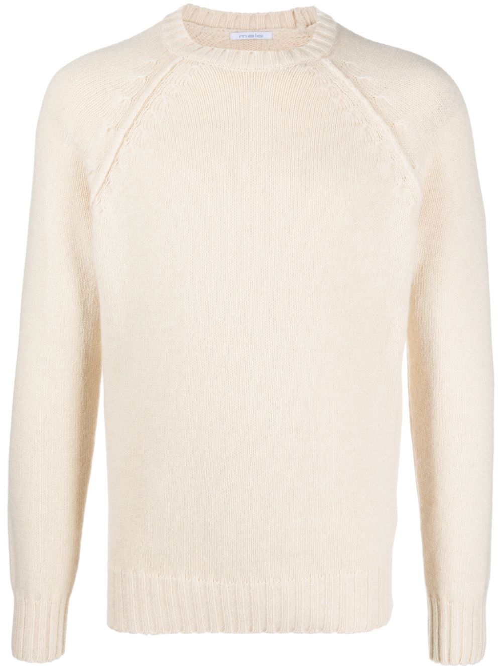 Cream round hotsell neck jumper