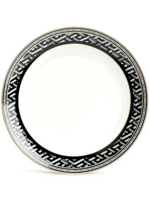 Versace La Greca Signature porcelain plate