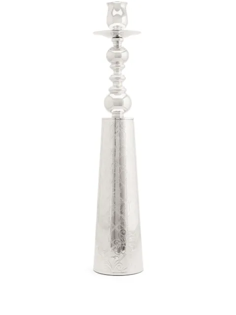 Christofle Jardin D'Eden silver-plated candle holder