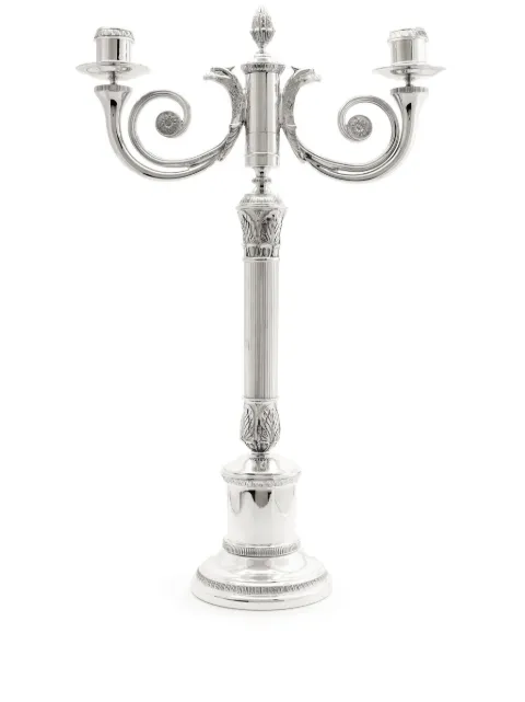 Christofle Malmaison silver-plated candelabra