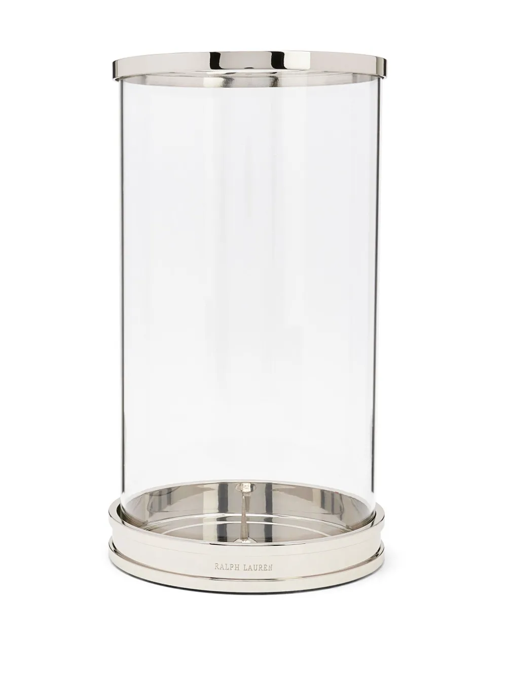 Polo Ralph Lauren Mini Modern Hurricane Candle Holder In Silver
