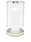 Ralph Lauren Home mini Modern Hurricane candle holder - Silver