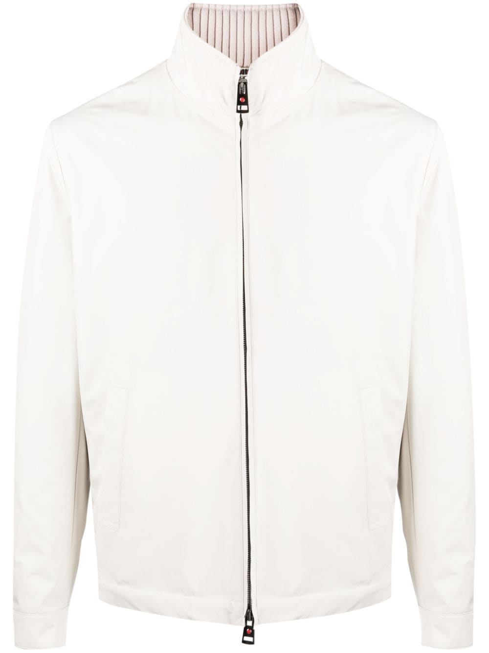 Kired Cashmere-lined Zipped Bomber Jacket In Neutrals