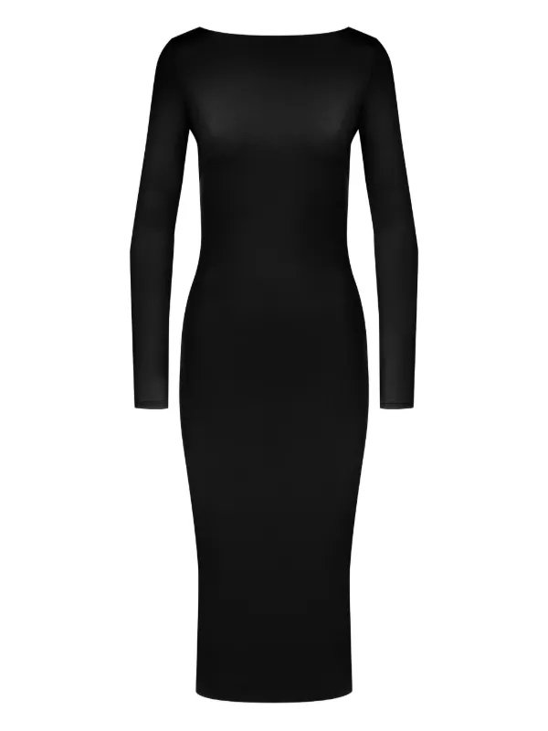 Maison Close 019 Open-back Midi Dress - Black Maison Close 019 Open-back Midi Dress - Black