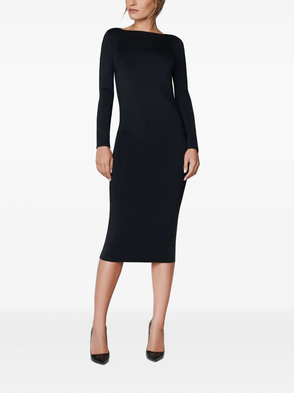 Maison Close 019 open-back Midi Dress | Black | FARFETCH