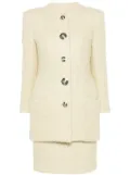 Versace Pre-Owned 1980s wool suit - White