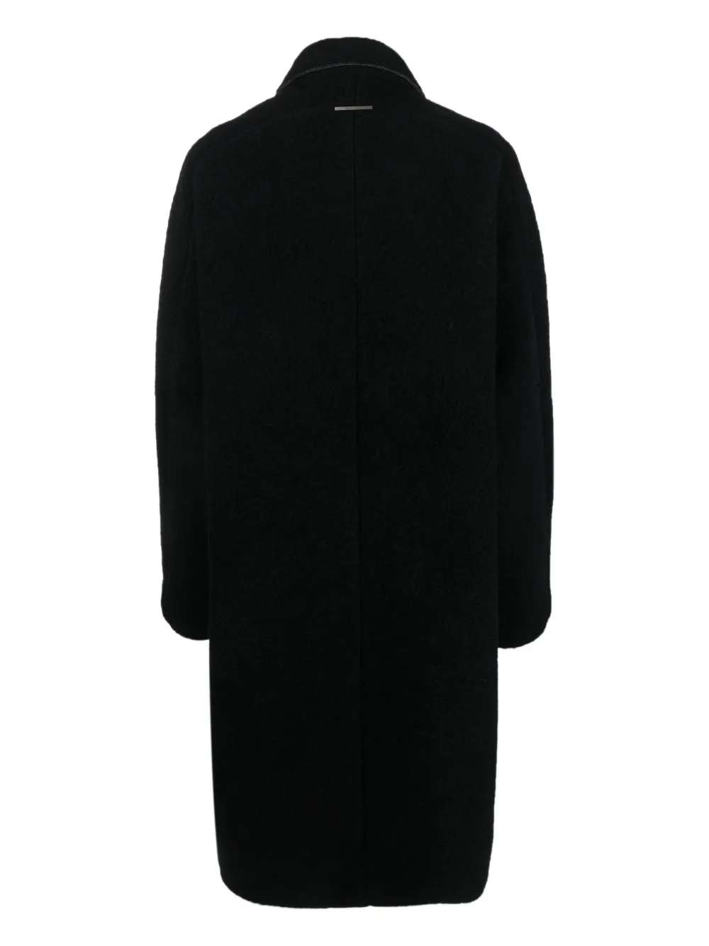 Calvin Klein bouclé double-breasted coat - Zwart