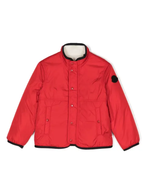 Moncler Enfant sobrecamisa capitonada con diseño reversible