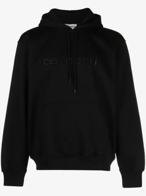 Carhartt WIP logo-embroidered cotton blend hoodie