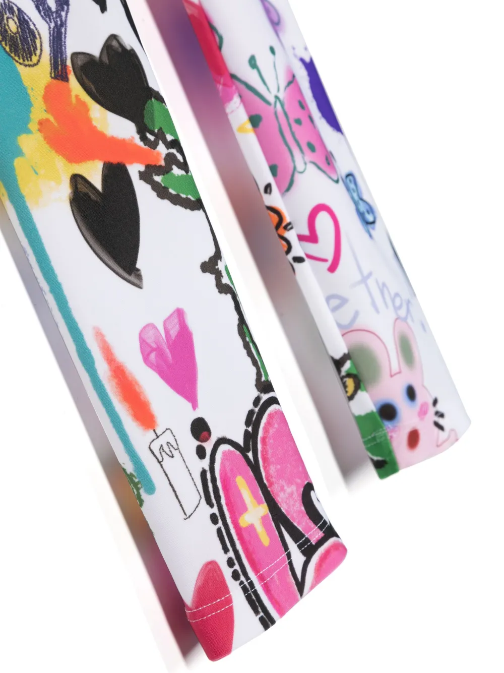 Khrisjoy Graphic-print Elasticated-waistband Leggings In White